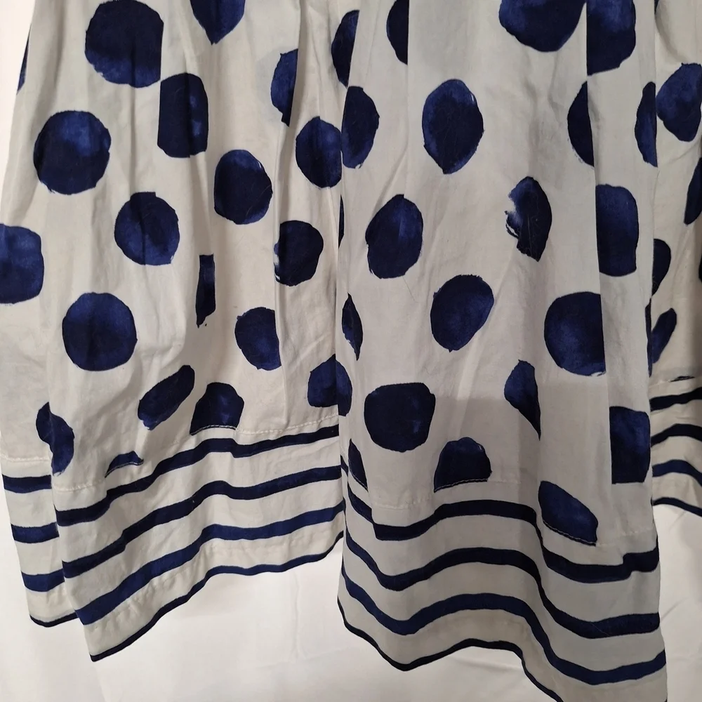 Gymboree Navy and White Polka Dot Dress